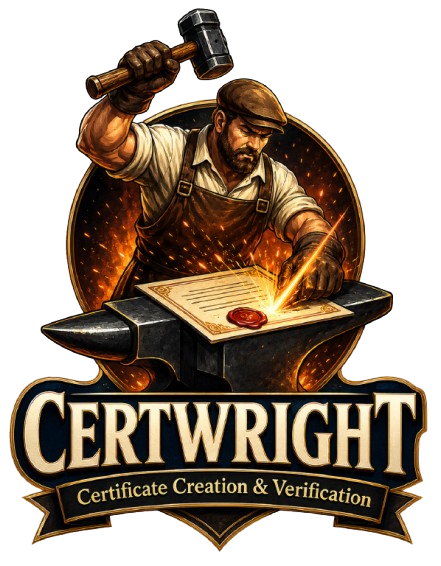 CertWright Certificate Creation and Verification